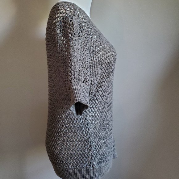 Uniqlo open knit dolman 3/4 sleeve sweater Small - Picture 5 of 13